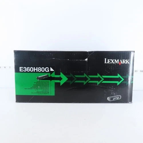 New  Genuine Lexmark E360 E460 E462 Black High Yield Toner Cartridge E360H80G