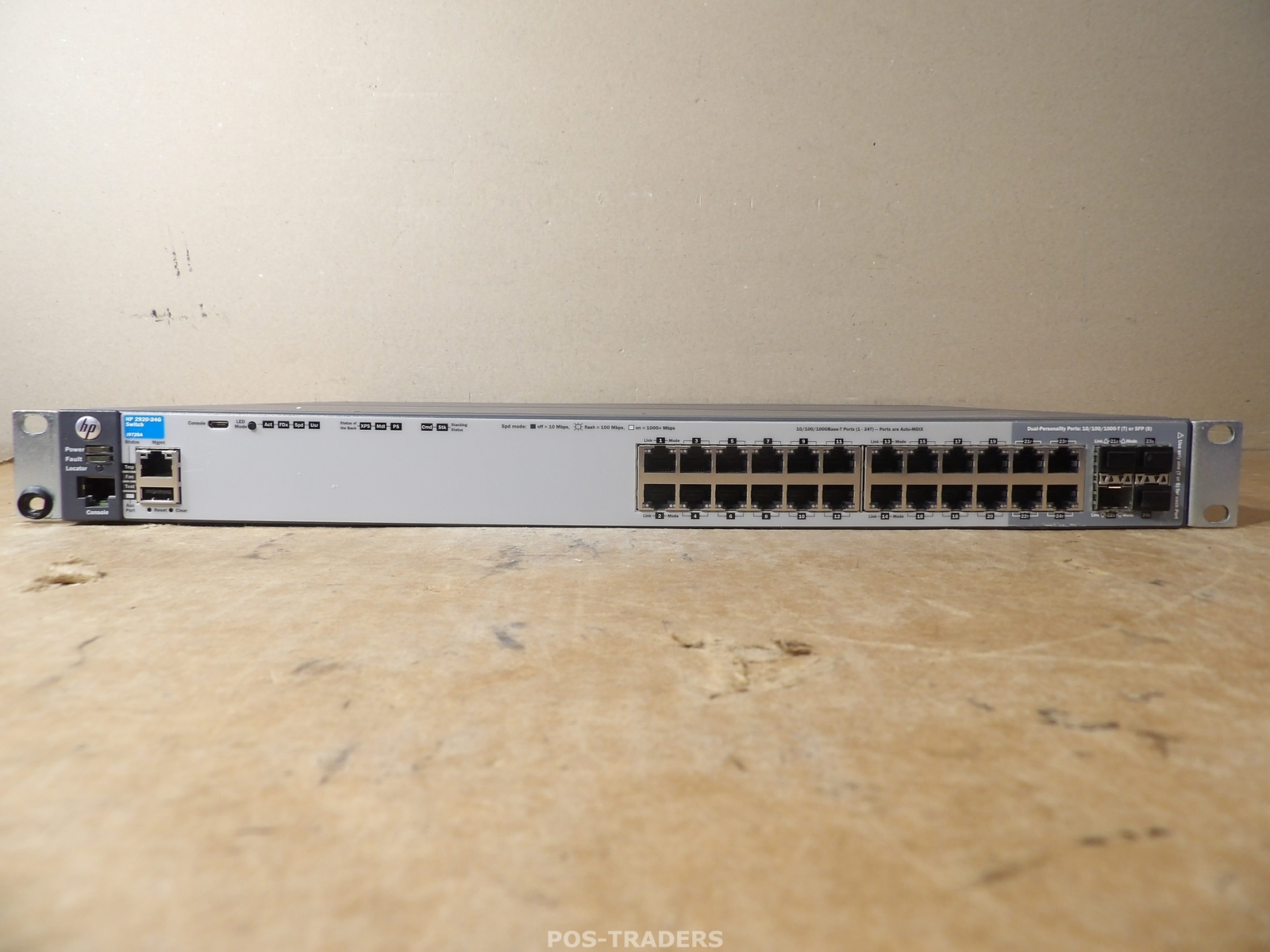 HP J9726A 2920-24G 24-Port Gigabit + 4x SFP Switch J9739A 165W PSU + RACK EARS