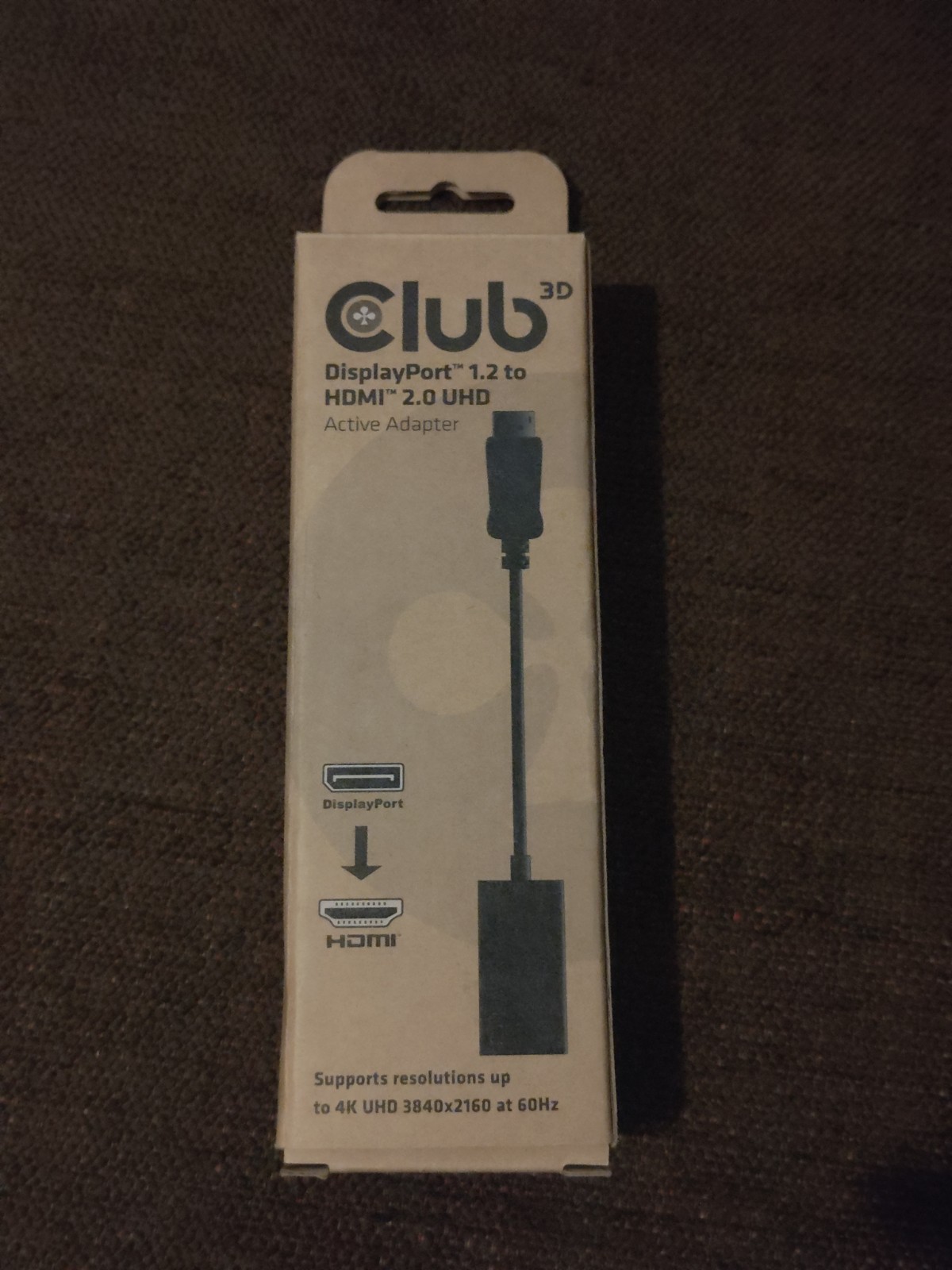 [New] Club 3D DisplayPort 1.2 to HDMI 2.0 Adapter - 4K @60hz (CAC-1070)