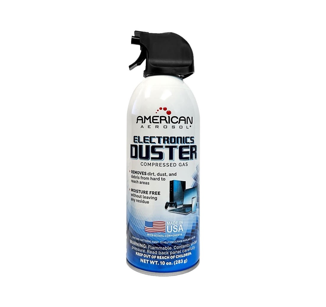 American Aerosol Compressed Air Electronics Duster, 10 oz,
