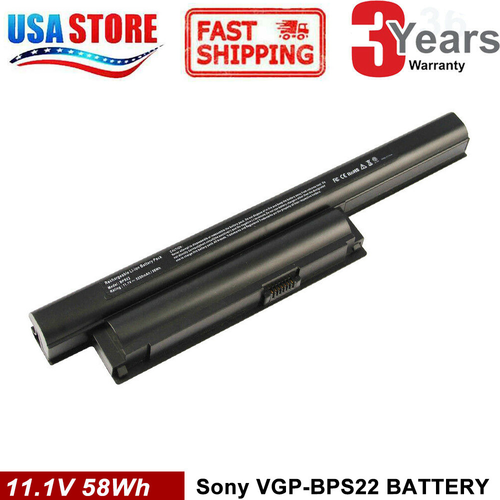 Battery for Sony Vaio VGP-BPS22 VGP-BPS22A VGP-BPL22 PCG-71318l PCG-71316L 6Cell