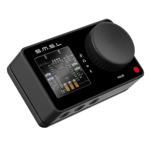 SMSL Nano ONE, Gaming External Sound Card Microphone/USB Input, 3.5mm black