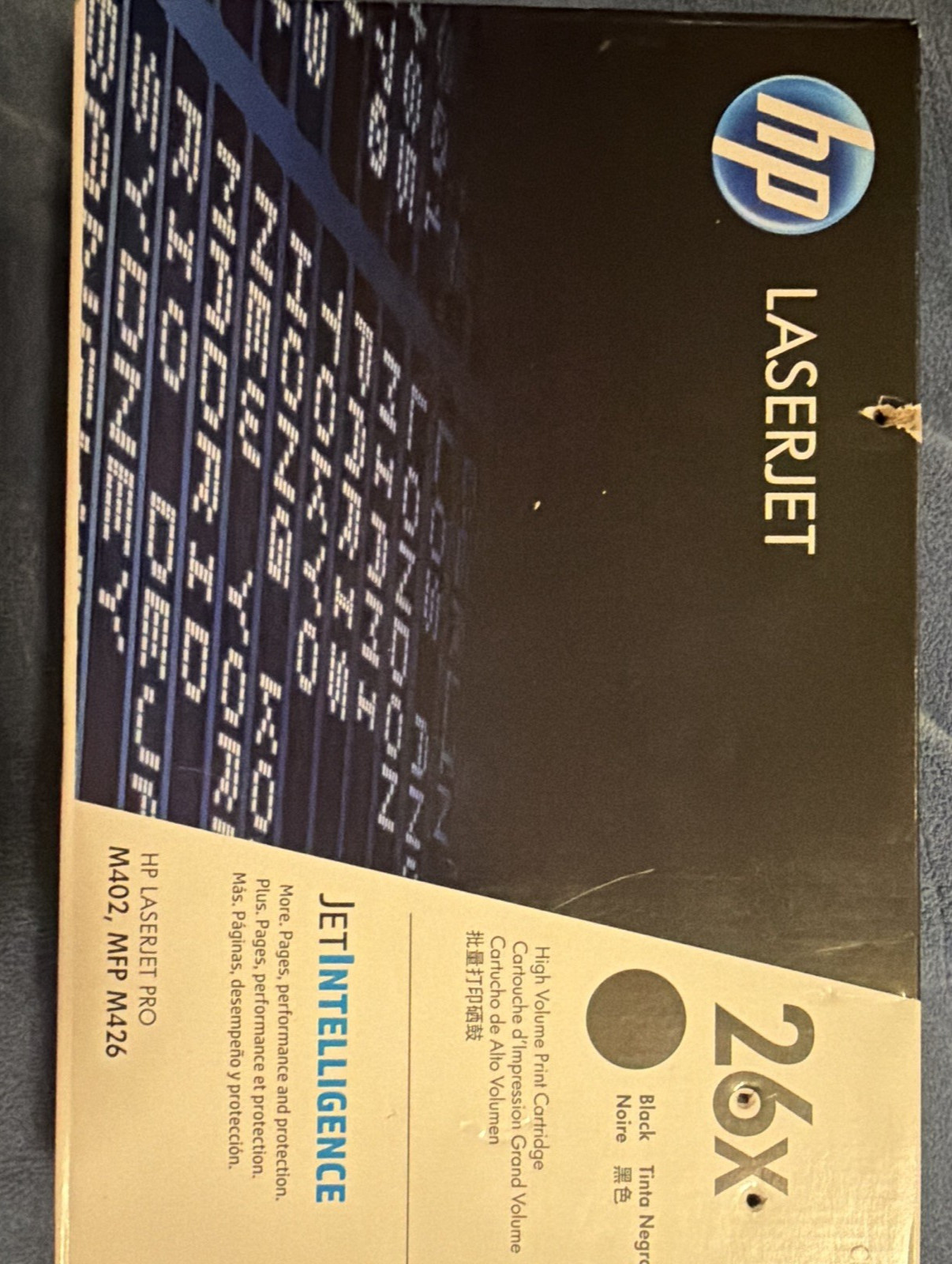 HP 26X CF226X High Yield Black Laser Toner for LaserJet M402 MFP M426