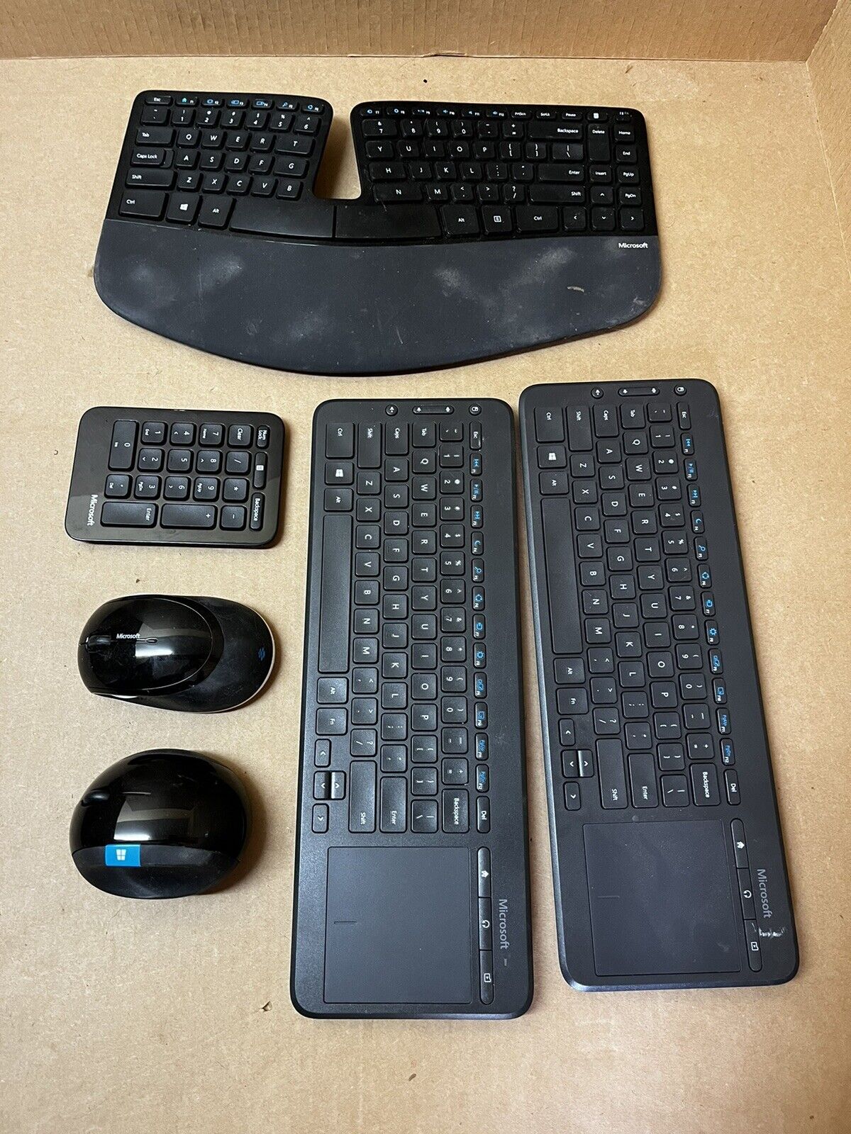 Used Bundle of Microsoft Wireless Keyboards & Wireless Mice