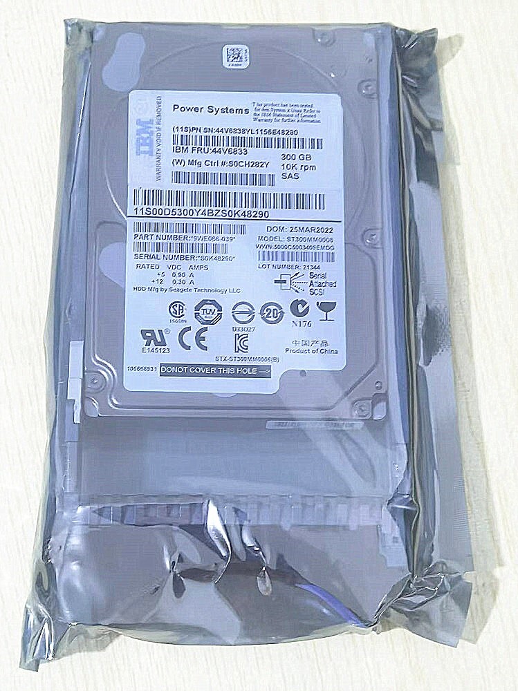 New IBM 44V6833 44V6831 300GB 10K RPM SAS SFF (AIX) pSeries HDD HARD DRIVE
