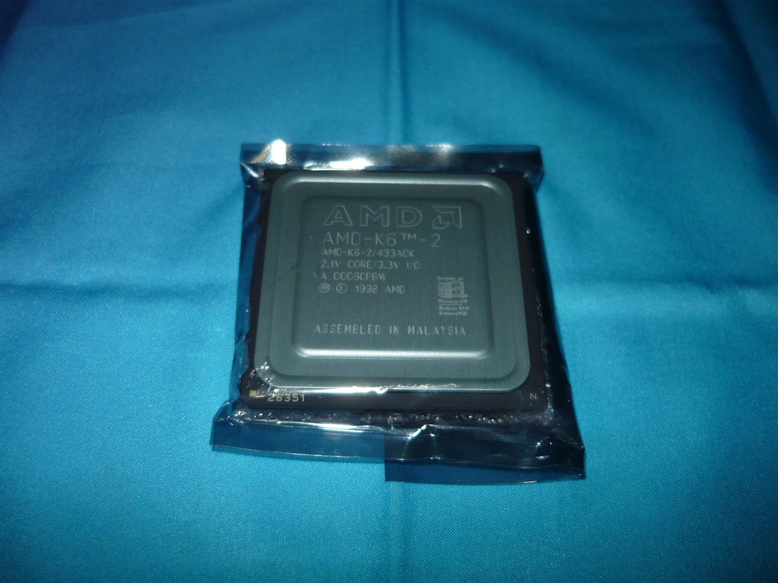 Vintage AMD K6-2 433ADK Super Socket 7 CPU Processor 433MHz Used Rare?