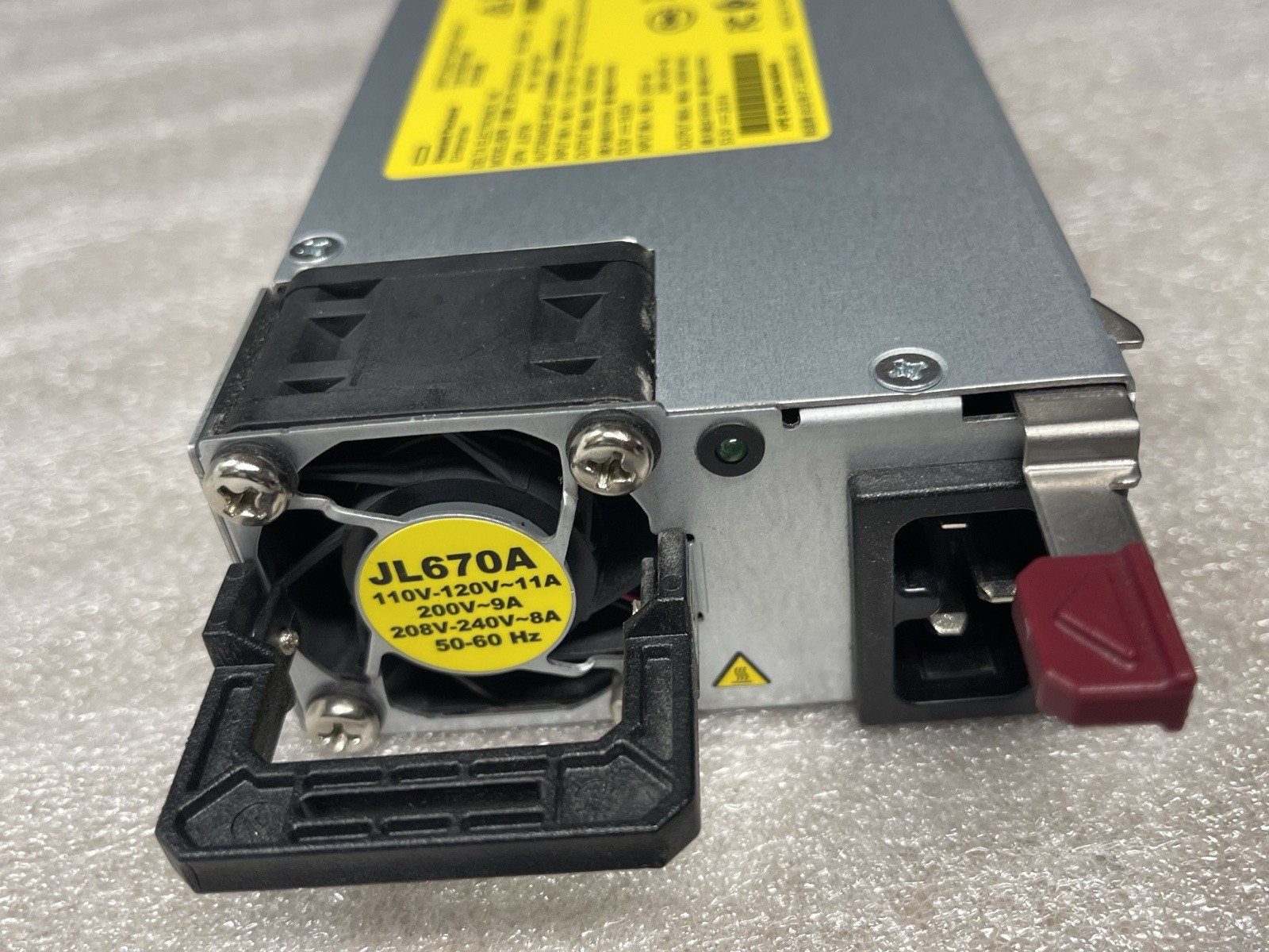 HP Aruba JL670A 1600W PSU, X372 54VDC Used