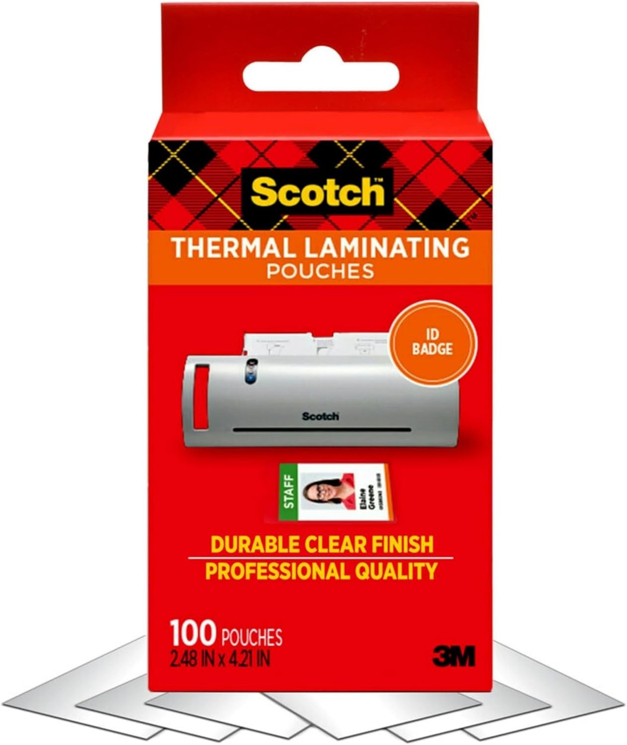 Thermal Laminating Pouches, 5 Mil Thick for Extra Protection, 2.32 x