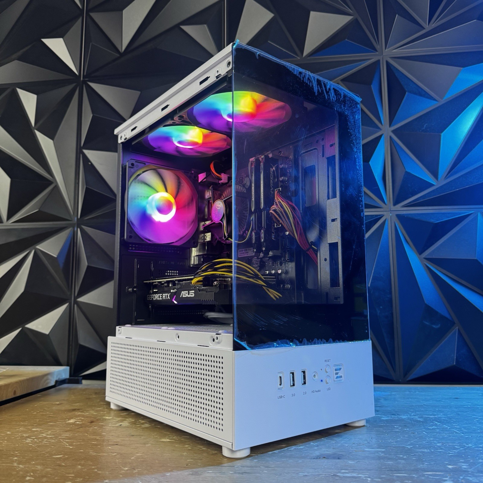 White Gaming PC intel i7-4770 32gb Ram Nvidia GTX 1660 Super 1TB + SSD WIFI W11