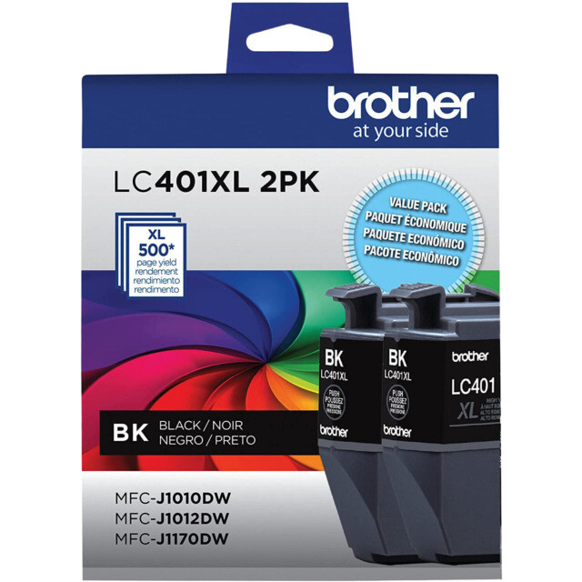 Brother LC401XL2PK Black High Yield Toner