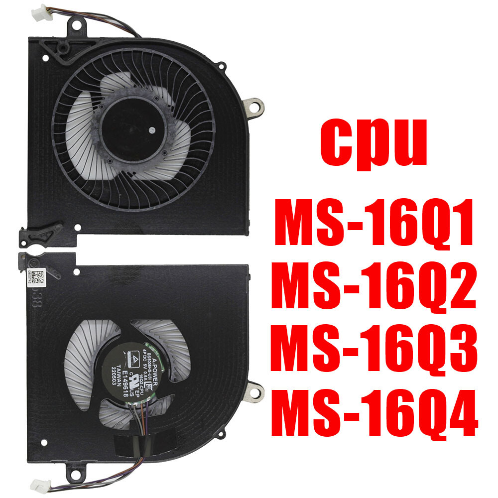 Original CPU GPU Cooling Fan For MSI GS65 MS-16Q1 MS-16Q2 MS-16Q3 MS-16Q4 GS65VR
