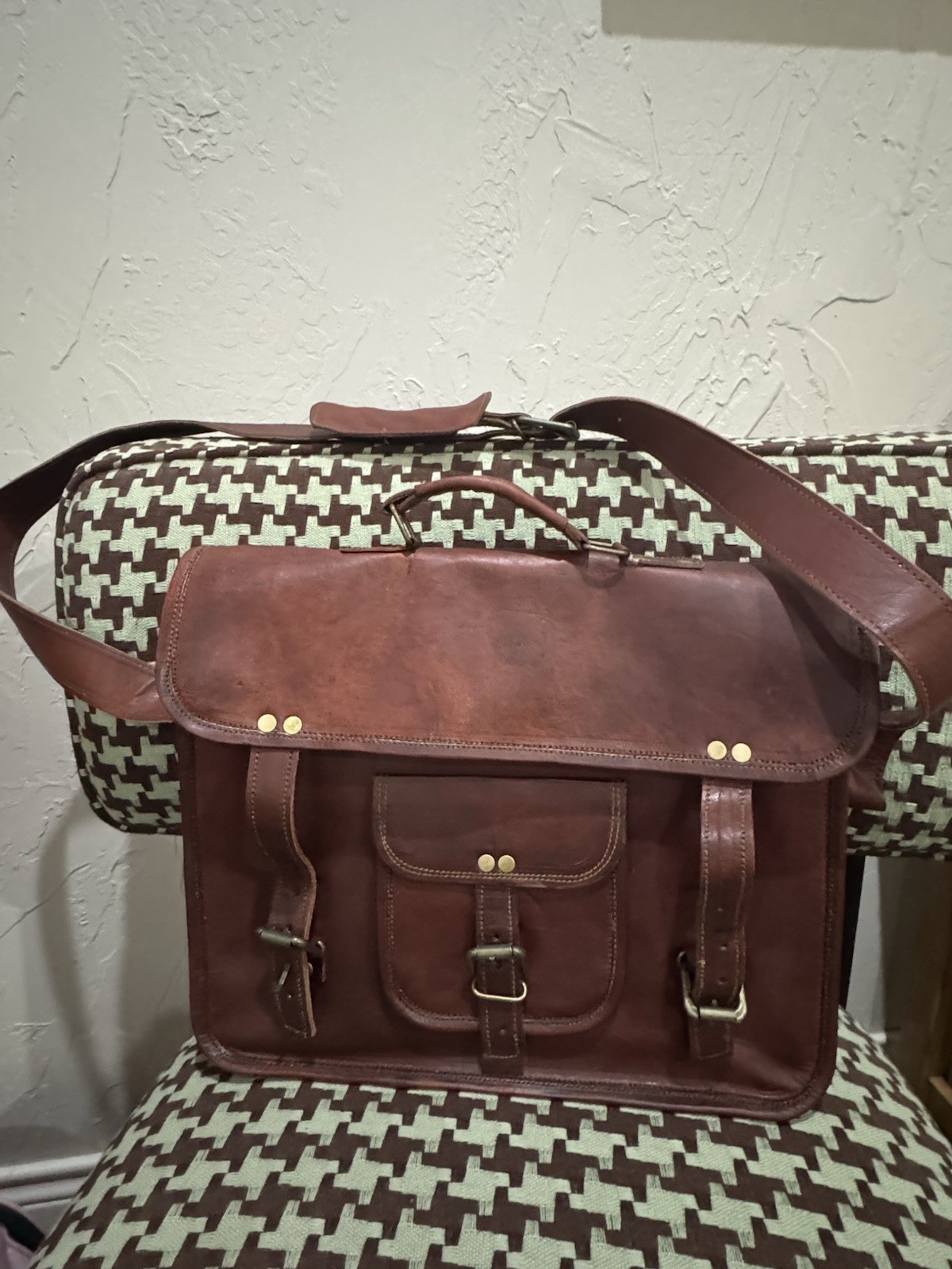 Cheap Joe’s Art Supplies Leather Looking Satchel