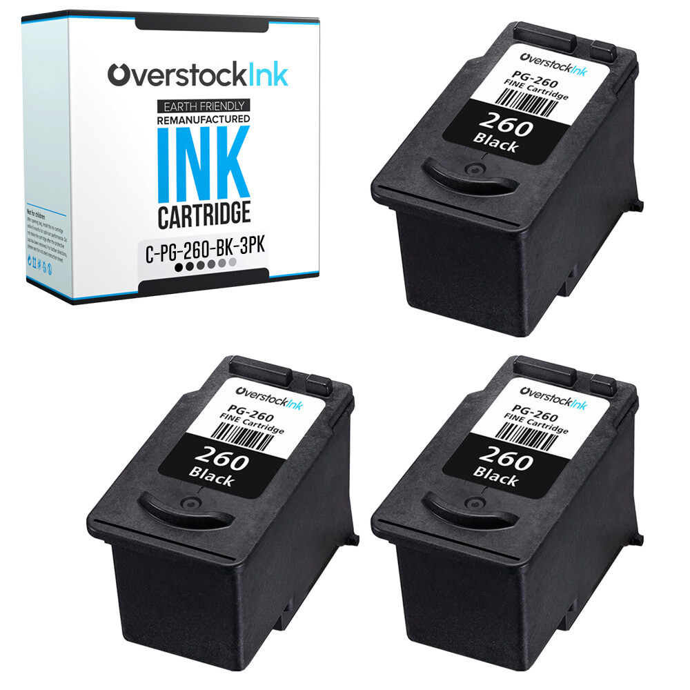 3PK Replacement OSI PG-260 Ink Cartridge for Canon PIXMA TR7020 TR7020a TR7022a
