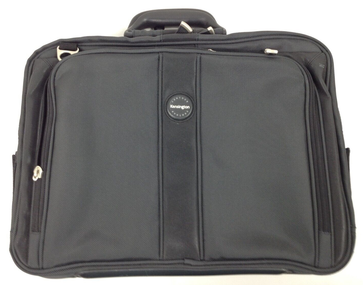 Kensington Contour Computer Laptop Briefcase Black Vintage | Broken Zipper