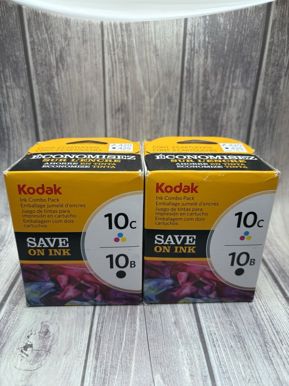 2 Boxes Kodak 10C Color 10B Black Ink Cartridge Combo 8367849 Kodak New In Box