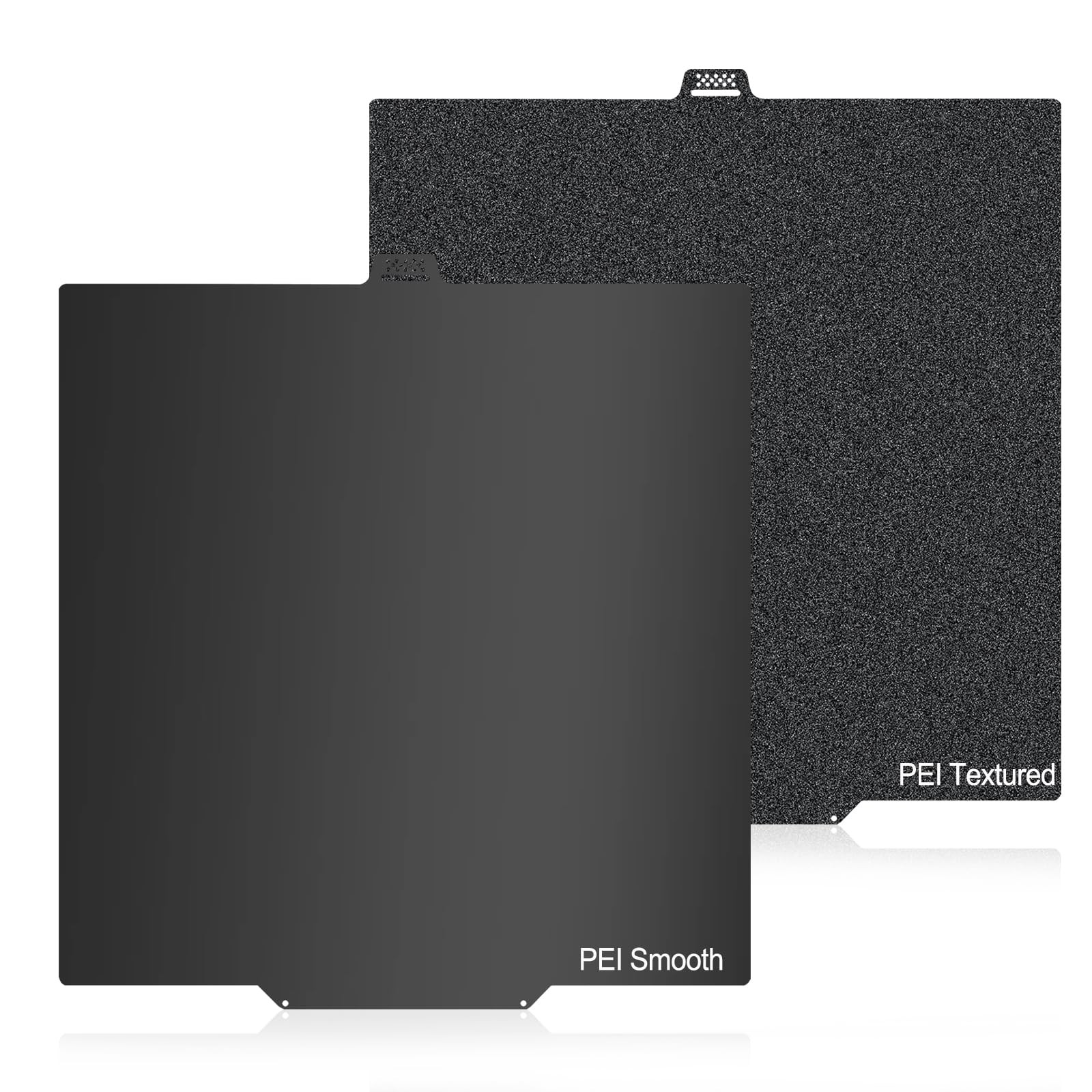 HIKUDIY 280x280mm Double-Sided PEI Build Plate for QIDI Q2, Black Smooth and ...