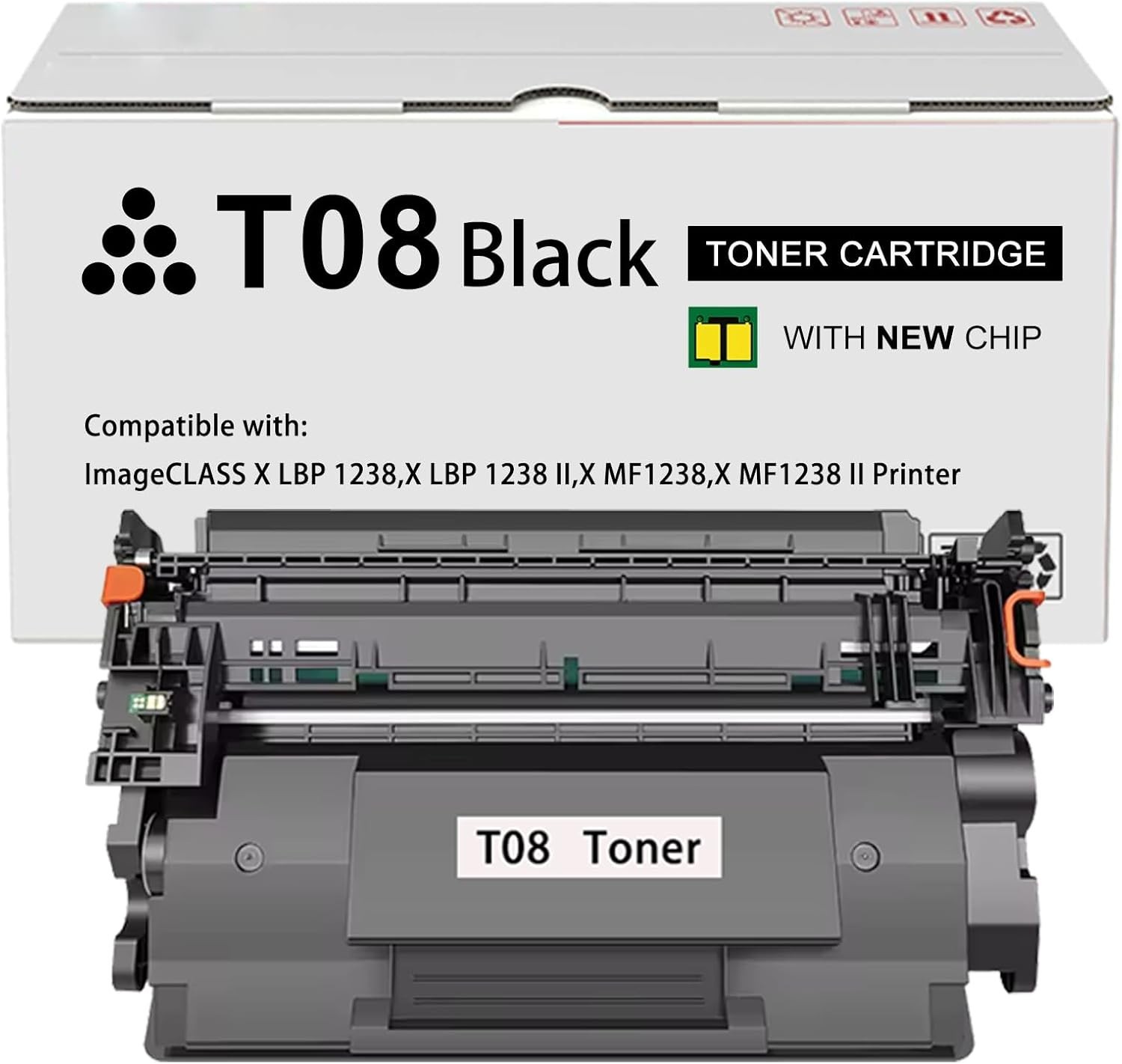 T08 T08L Black High Capacity Toner Cartridge Replacement for 3010C005AA Toner ि