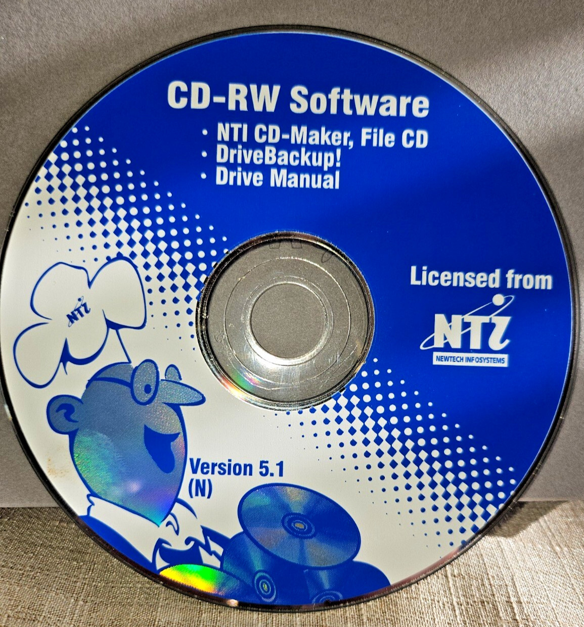 NTI CD RW Software CD Maker DriveBackup Drive Manual Version 5.1 PC Computer 