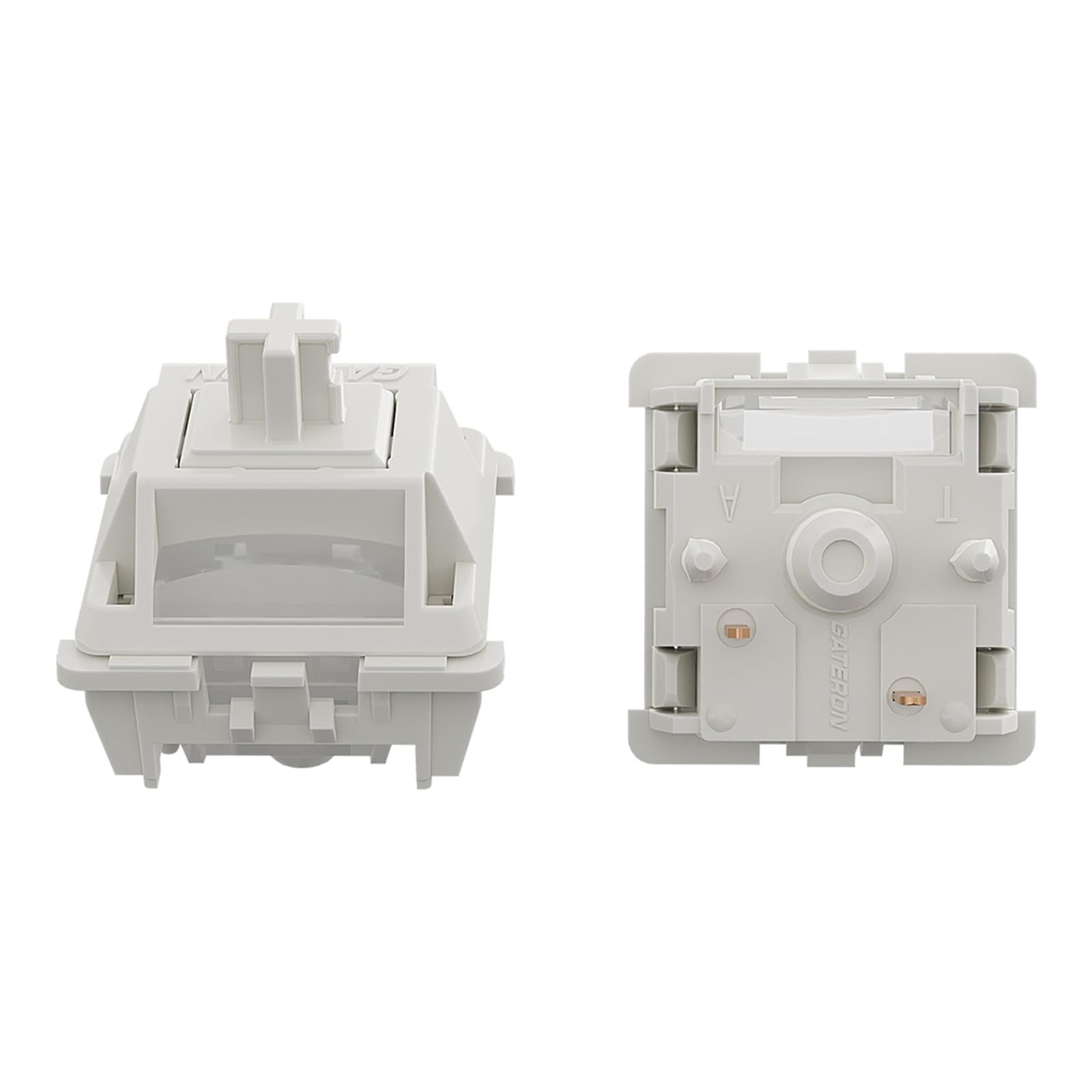 90 PCS Gateron Smoothie Linear Switches RGB 5Pin White 40gf Full POM