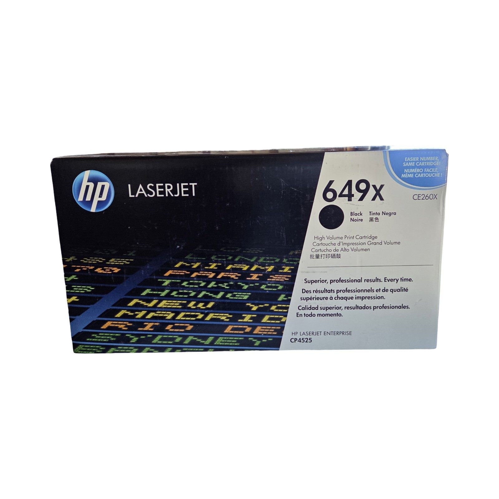Genuine Original HP 649X Black Toner Cartridge High Yield CE260X CP4525 New...