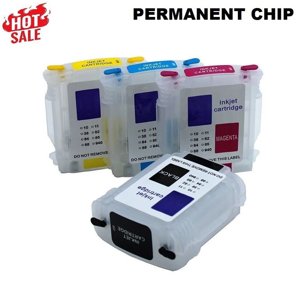 for HP11 82 Refill Ink Cartridge for HP Designjet 111 Printer 69/28ML with Chip