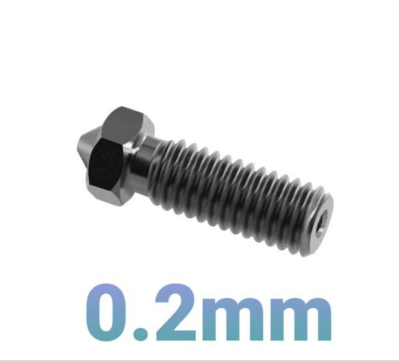 0.2-1.0 mm Hardened Steel Volcano Nozzle for High Temperature 3 D Printing E3D 