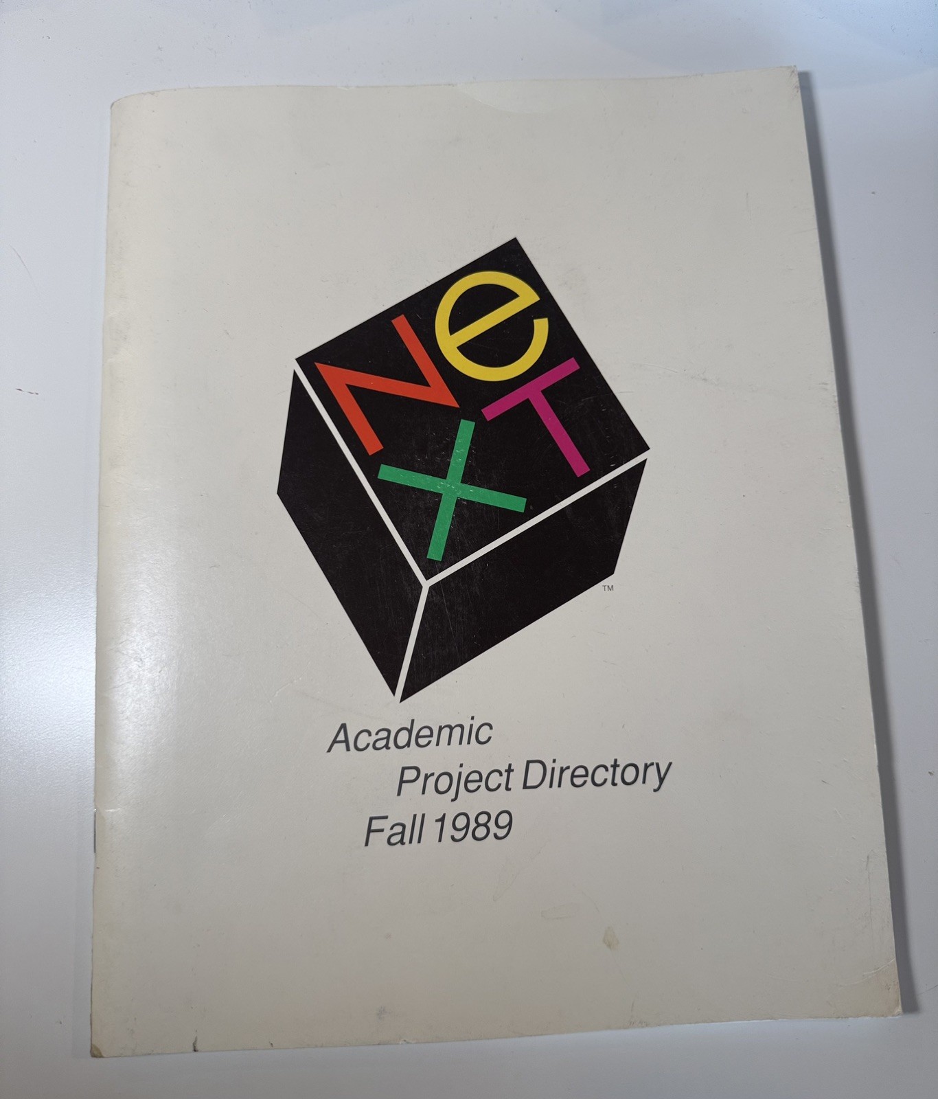 Very Early Next vintage macintosh apple academic project directory booklet 