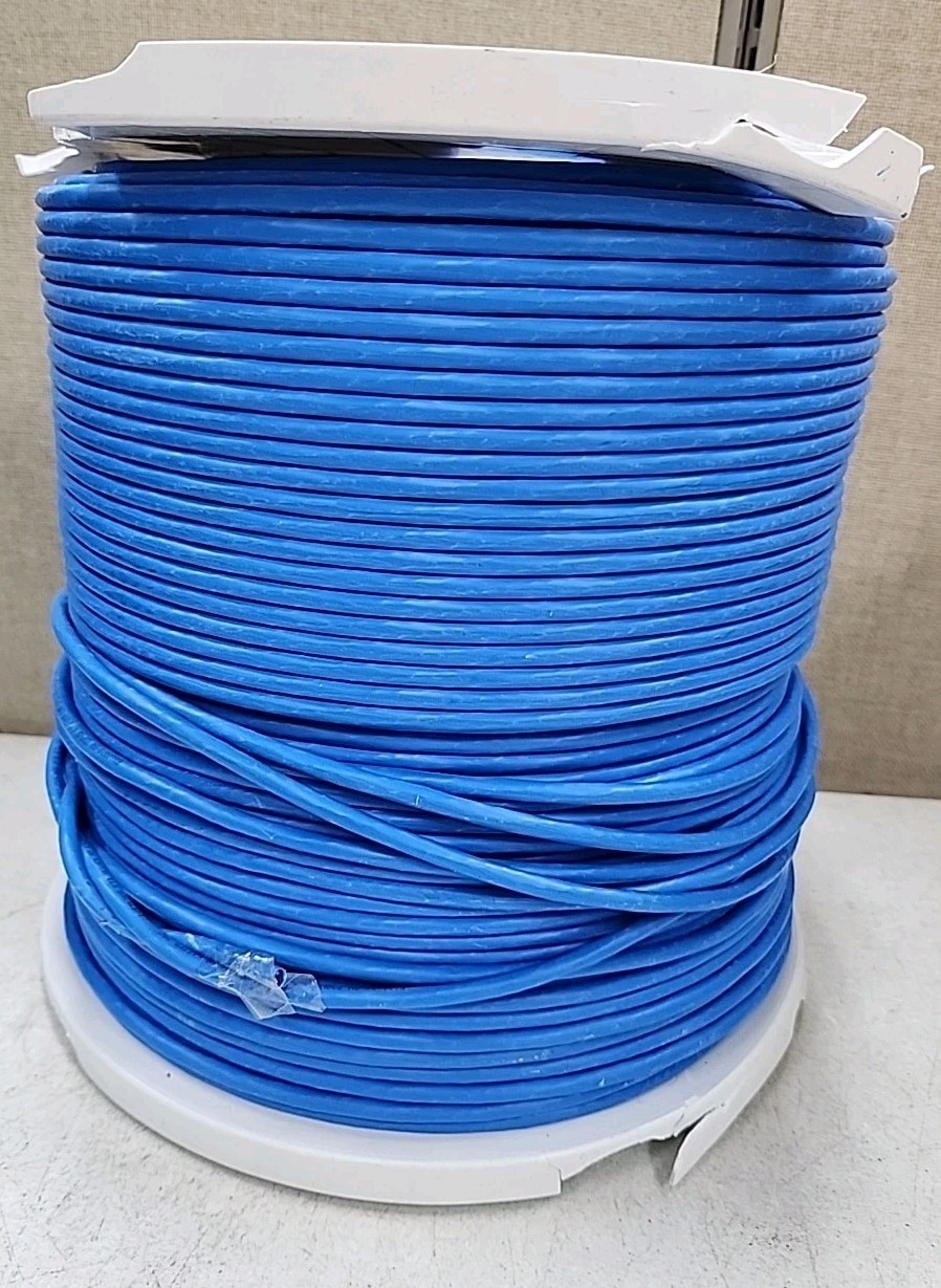 NEW Cat6 UTP Riser Cable 1000Ft. Blue 23 AWG Cable Ethernet Wire