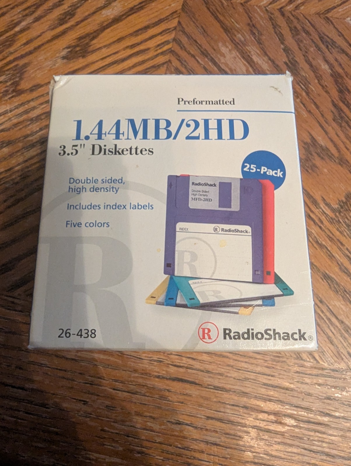 24 Radio Shack 2HD 1.44MB 3.5 In Double Sided Floppy Diskettes 