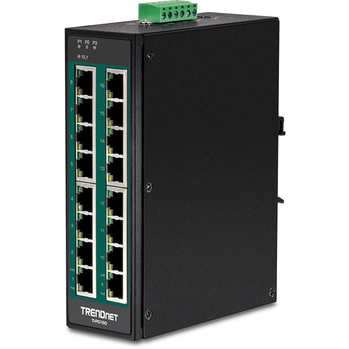 TRENDnet TI-PG160 Unmanaged Gigabit Ethernet (10/100/1000) Full Duplex Power ~D~