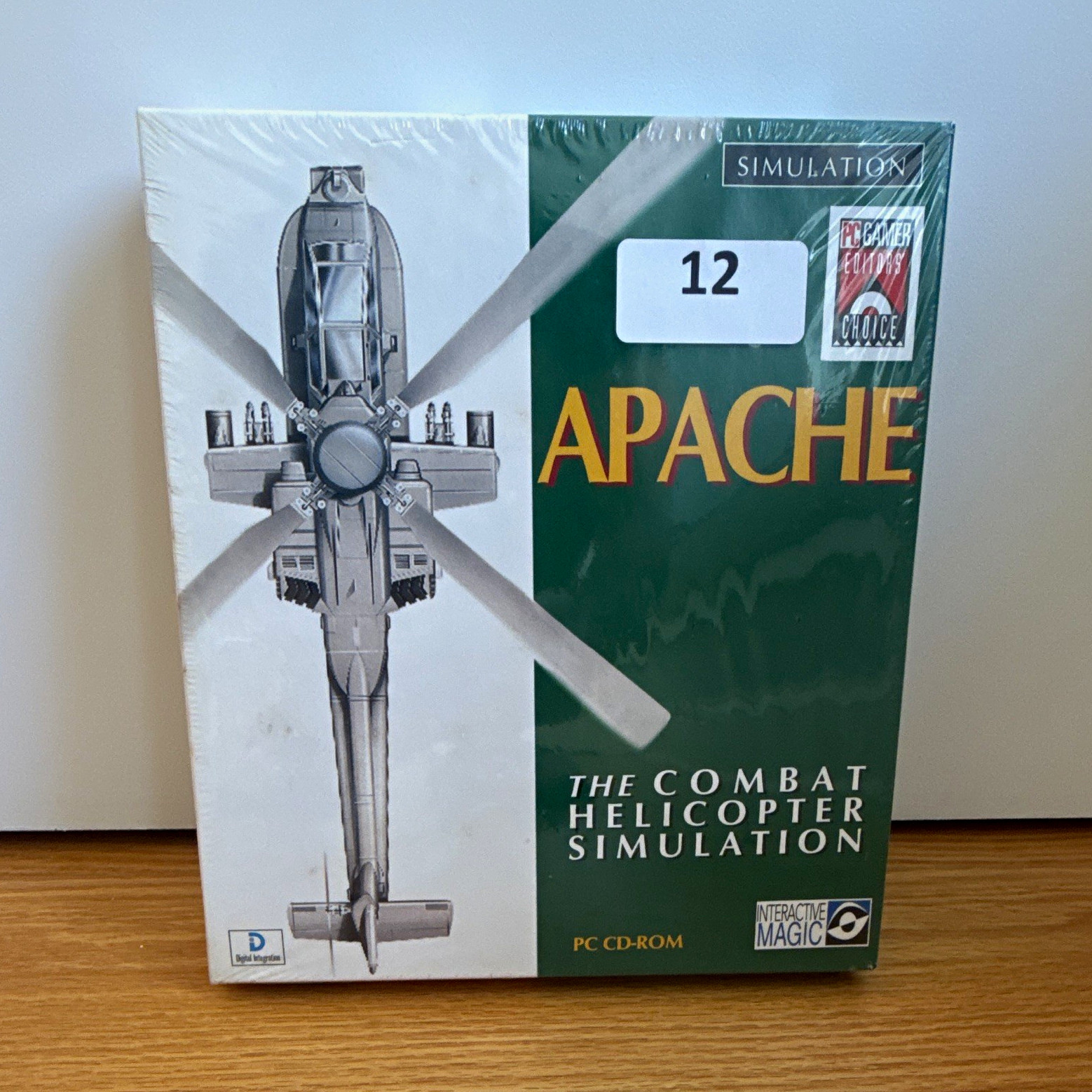 Apache Combat Helicopter Simulation Vintage PC DOS 1995 Big Box *New & Sealed*