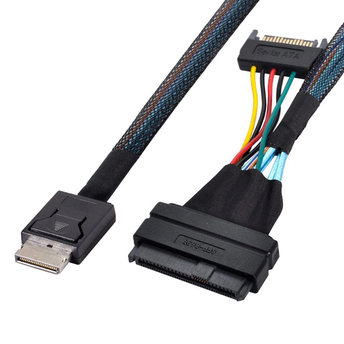 Cablecy  Oculink SFF-8611 to U.2 U.3 SFF-8639 NVME PCIe PCI-Express SSD Cable