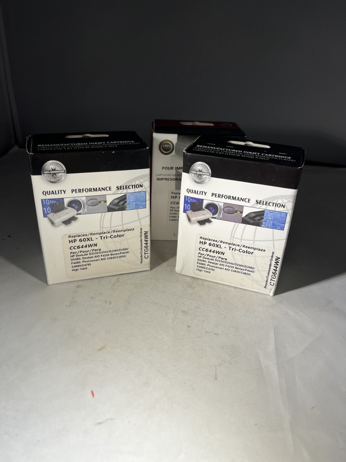 4 Brand New Clover Imaging For HP 60XL  Tri Color (CC644WN)  Y