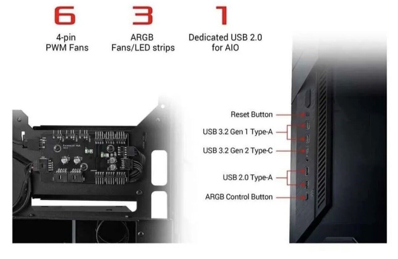 ASUS Rog Z11 Mini-ITX Gaming Case with Patented 11 Degree Tilt Design - Black