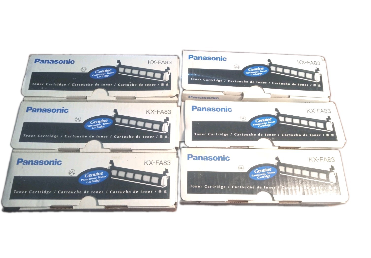 6Pk - Panasonic KX-FA83 Black Toner Cartridge Genuine  New