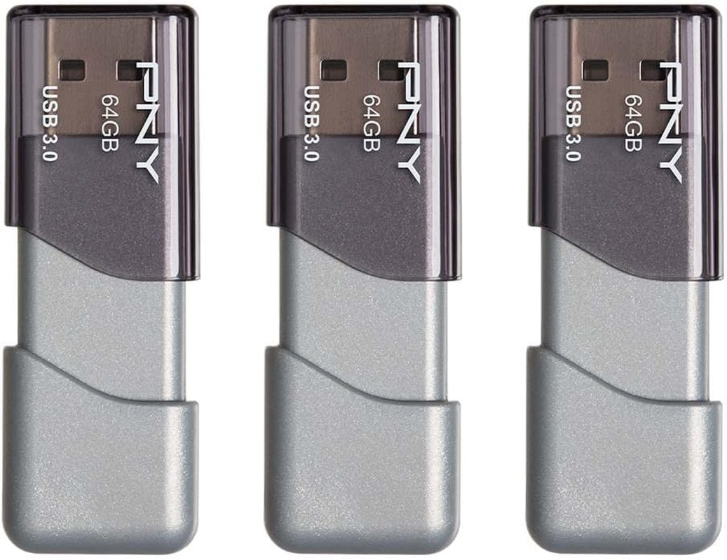 64GB Turbo Attaché 3 USB 3.0 Flash Drive 3-Pack​