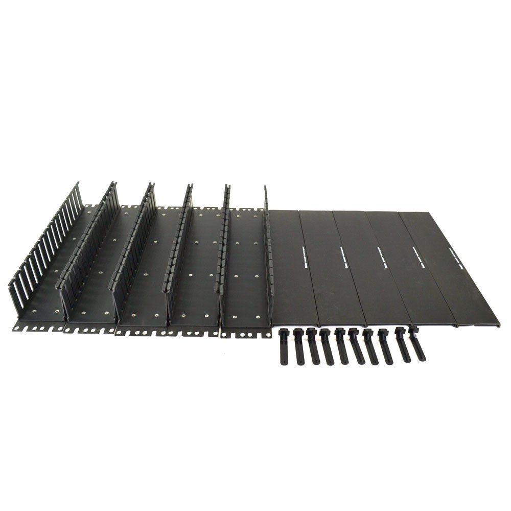 (5) Panduit WMPF1 Pan-Net Single-Sided Horizontal Cable Management System 2U 3"D