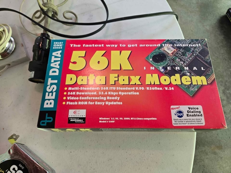 Vintage Best Data 56K Internal Data Fax Modem - Model 56SF