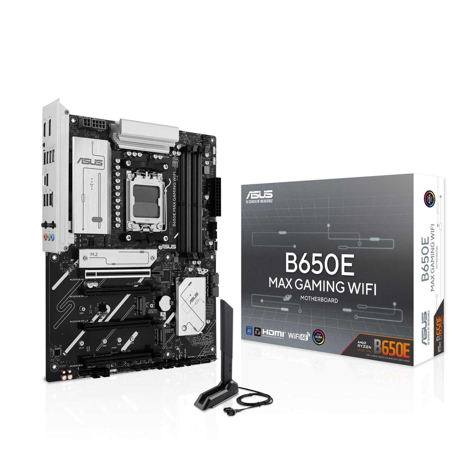 ASUS B650E MAX Gaming WiFi AMD B650 ATX Motherboard, DDR5, PCIe 5.0 Ready, 3X...