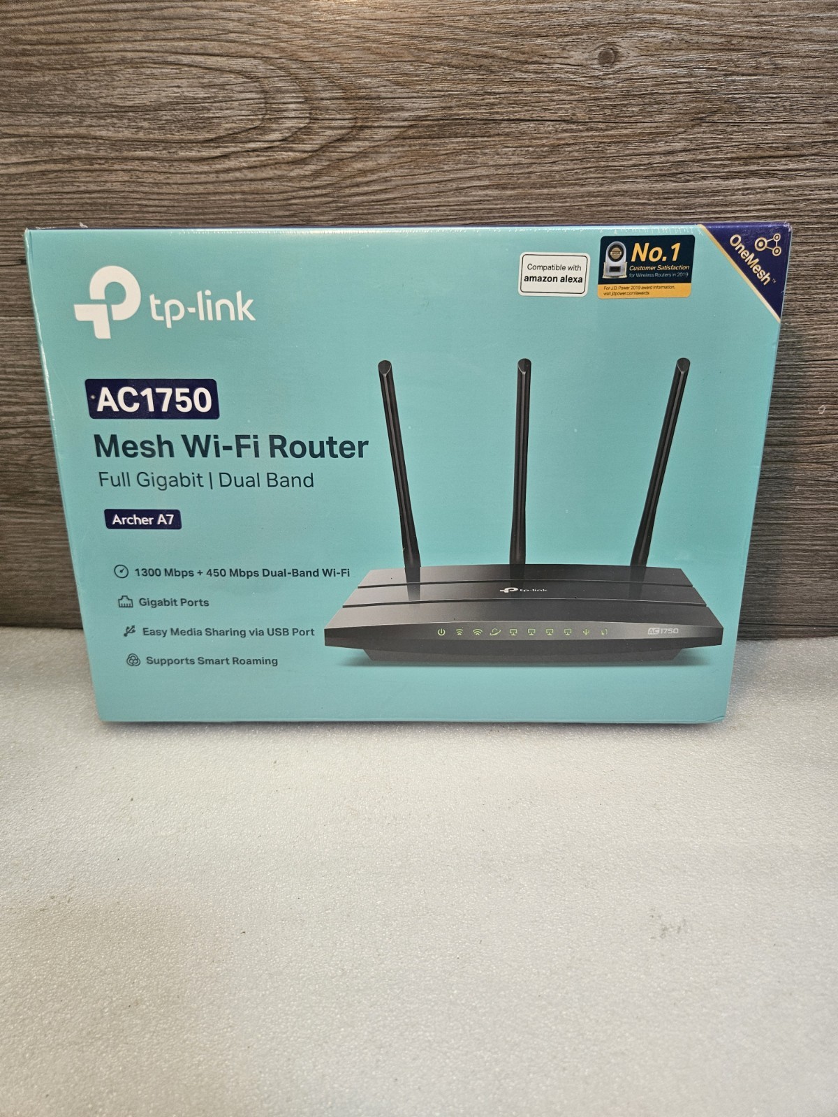 New Sealed TP-Link Archer A7 AC1750 Wireless Dual-Band Gigabit Router Black