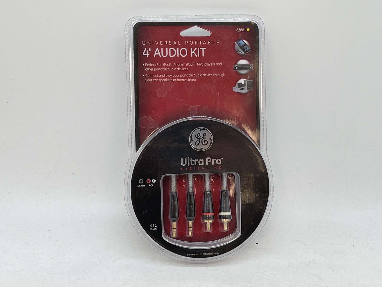New GE Ultra Pro Universal Portable 4' Audio Kit (Model 87681) – 