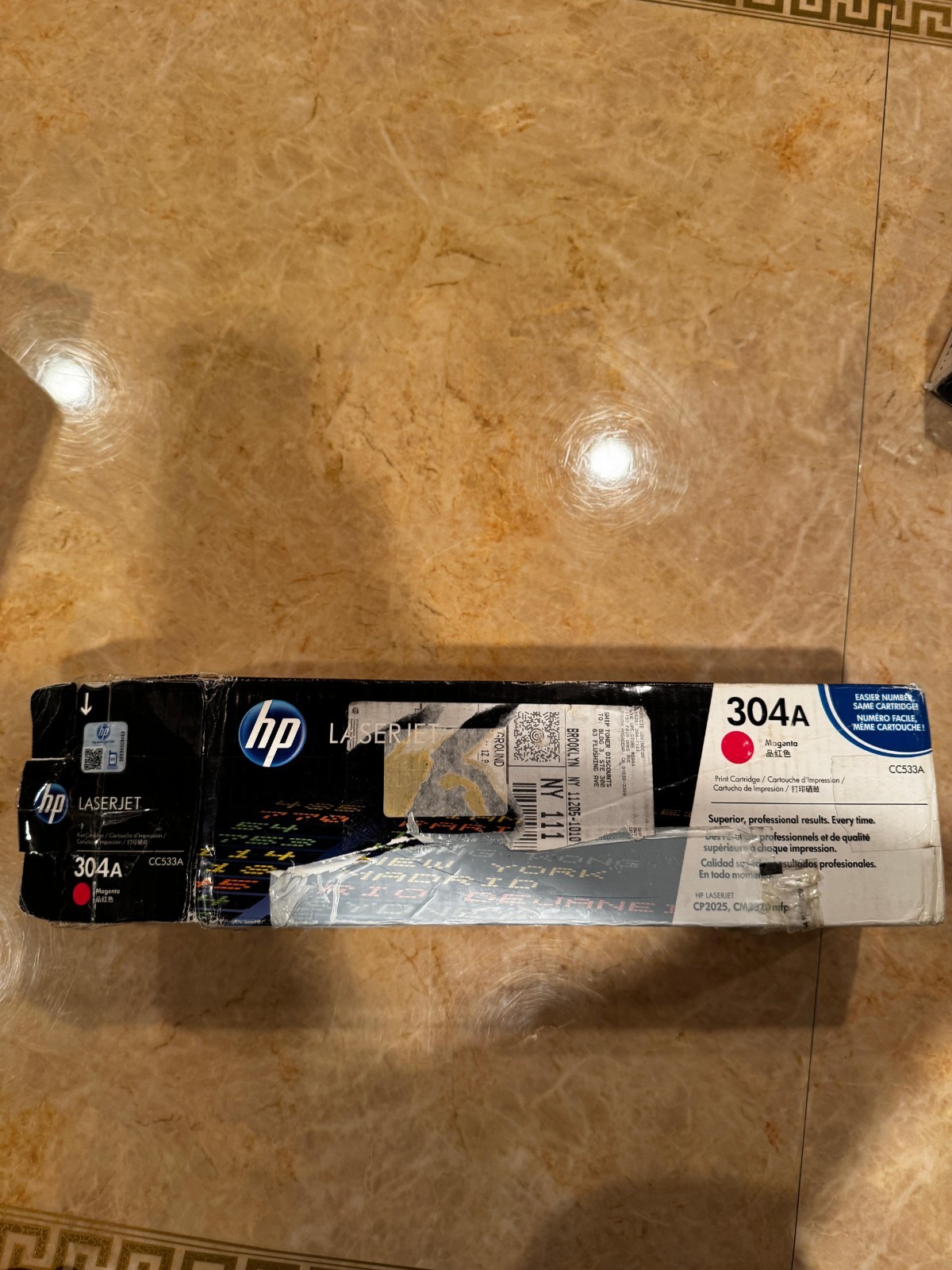 Genuine HP 304A (CC533A) Magenta Toner Cartridge (Date Expired)