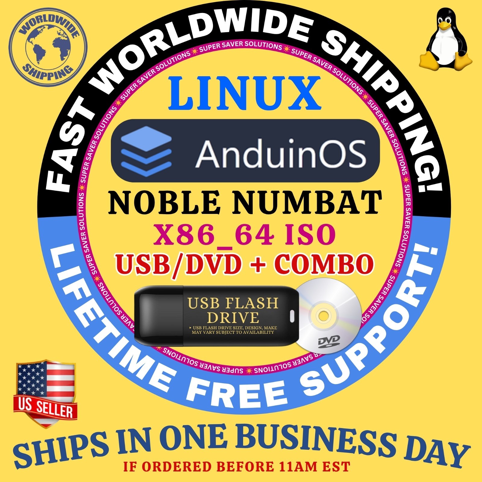 ANDUIN Linux OS | LATEST BUILDS ISO | DVD, USB, COMBOS | FAST SHIPPING