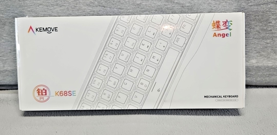 Kemove K68SE White Angel Type-C RGB Lighting Gaming Mechanical Keyboard B7