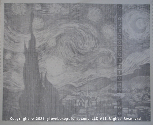 Van Gogh "The Starry Night" - Mainframe Impact Printer ASCII Printer Art