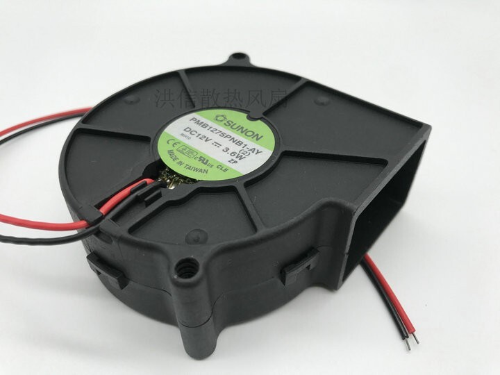 1PC  Turbo Blower Cooling Fan  PMB1275PNB1-AY 12V 3.6W 7CM 7530