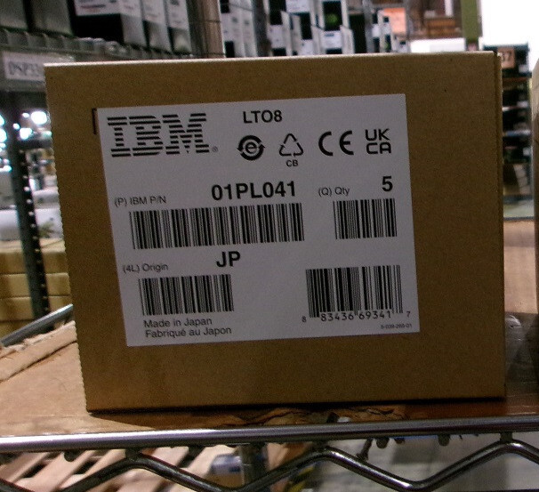 5 PACK of 01PL041 IBM LTO8 Data Tape Cartridges Ultrium-8  LTO-8