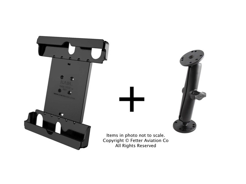 RAM Flat Surface/Drill Down Mount for iPad 5th-10th Gen., iPad Air, Ipad Pro