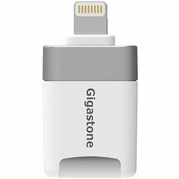 Gigastone iPhone Flash Drive, MicroSD Card Reader, Lightning for iPhone and iPad