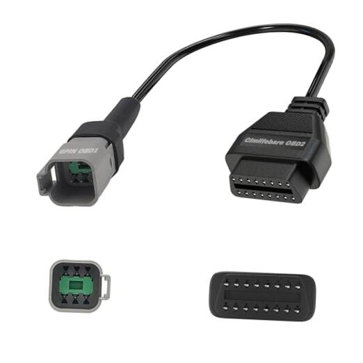BRP Moto ATV UTV Adapter Cable 6 Pin to 16 Pin CAN OBD2 Adapter